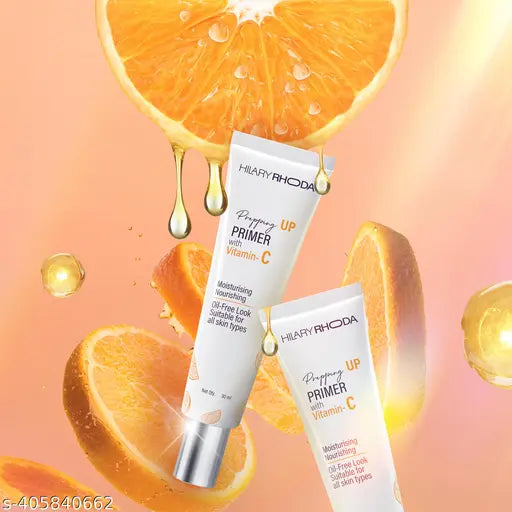 Hilary Rhoda Prepping UP PRIMER with Vitamin C | Blur Primer | Pore Minimizer Primer | Oil Control Primer | Primer for Women | Suitable for All Skin Types | Infused with Vitamin C | 30 ml